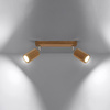 Stropní svítidlo ZEKE 2xGU10 Reflektor Halogenové svítidlo 30cm dub SOLLUX