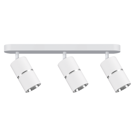 Nástěnné a stropní bodové svítidlo 3x GU10 White Silver BAMBOO Sanico Goldlux