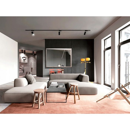 Sada osvětlovacích přípojnic 1m + 2x LED reflektor GU10 černá a zlatá