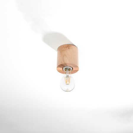 SALGADO E27 Bodové dřevěné svítidlo pro povrchovou montáž SOLLUX