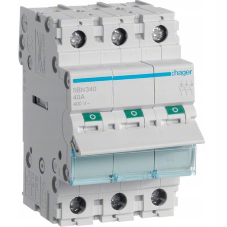 Modulární odpínač 3P 63A 400V AC HAGER