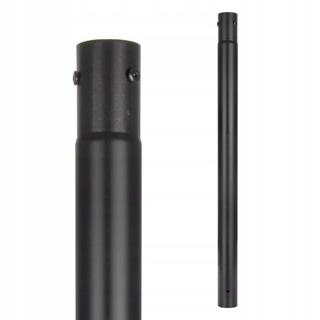 Osvětlovací stožár 3m stožár pro pouliční lampy lucerny kulaté černé