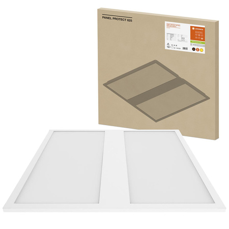 LED panelové stropní svítidlo 36W 5040lm 3000K teplá bílá stmívatelná povrchové montáže Flush Mount White 62x62cm Protect Ledvance