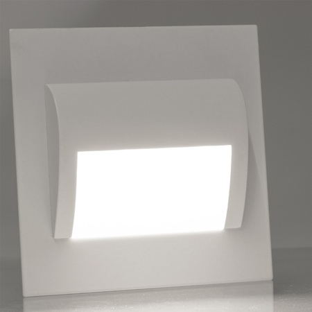 Decorus 9 LED 1.2W bílé PROVERO schodišťové svítidlo. stud