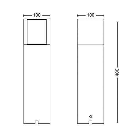 Venkovní LED zahradní svítidlo ARBOR GardenLink 6W 2700K IP44 Tyč 40cm Antracit PHILIPS