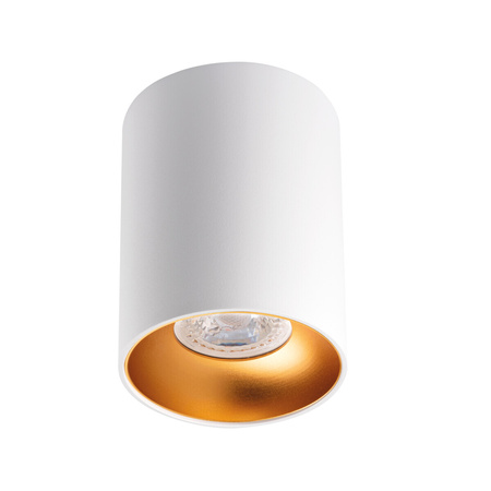 Stropní svítidlo Spot Tuba LED Halogen GU10 Round White Gold Riti Kanlux