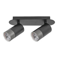 Nástěnné svítidlo LED 2x GU10 Black Minimalist Zircon 5070 Rabalux