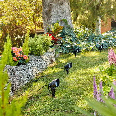 Venkovní LED zahradní lampa SPOT Pack GardenLink 6W 12V 2700K IP44 + kabel pohyblivý zapuštěný PHILIPS