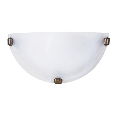 Nástěnné poloprofilové svítidlo LED E27 White Classic Alabastro 3003 Rabalux