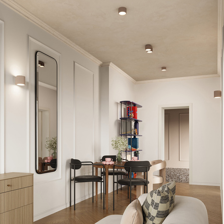 Svítidlo pro povrchovou montáž GX53 Aluminium Taupe Aura Deep Space SL.1817 Sollux