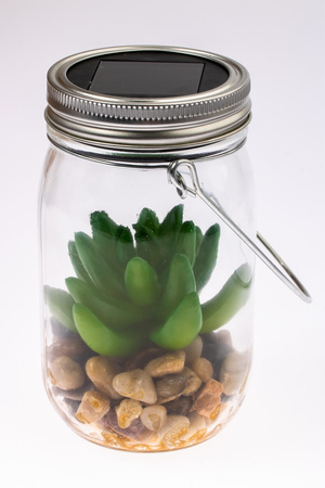 LED solární zahradní lampa Závěsná nádoba na zahradu 13.5 cm VO1925 VOLTENO