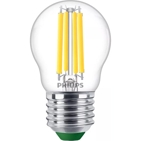 LED kulová žárovka E27 P45 2.3W = 40W 485lm 4000K neutrální bílá vlákno PHILIPS Ultra Efficient