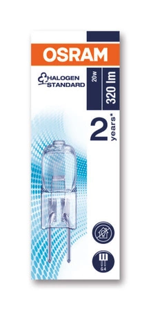 Halogenová žárovka G4 kapsle 20W 320LM 12V Halostar trouba OSRAM