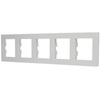 5násobný horizontální rám pro pětinásobnou bílou Asphora zásuvku