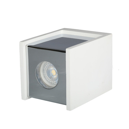 Spot GU10 Square White/Chrome VT-860 V-TAC - 5 let záruka