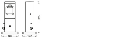 Venkovní zásuvka Zesilovač svorek 2 chytré zásuvky EU IP44 SMART+ WiFi Terminal Ledvance