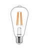 LED žárovka E27 ST64 7W = 60W 806lm 2700K Warm Filament Dimmable TOSHIBA