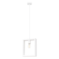 ARIES E27 Bílá skandinávská závěsná lampa SOLLUX