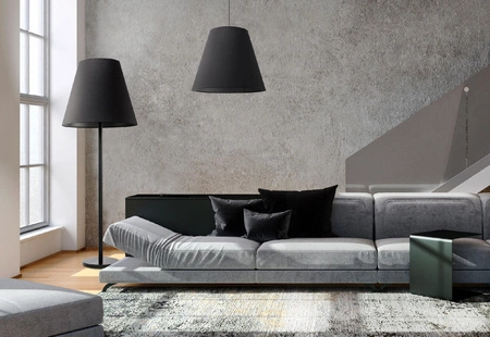 MOSS 9737 Nowodvorski Stropní svítidlo Černá 3xE27 Závěsný materiál+ocel Moderní