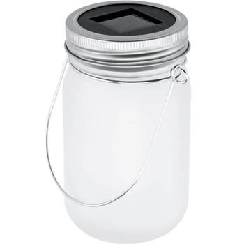 Zahradní lucerna LED Solar Jar Flame 13cm
