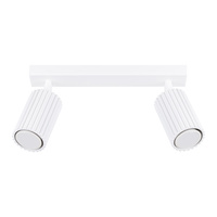 Bodové reflektorové stropní svítidlo Tuba 2x GU10 White Carbon Deep Space SL.1542 Sollux