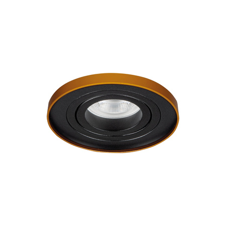 LED GU5.3 GU10 Round Black Gold Tiny Kanlux Nastavitelné halogenové bodové svítidlo pro vestavbu