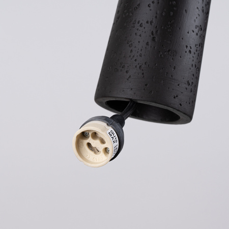 Závěsné svítidlo ELECTRA GU10 Black Concrete Loft SOLLUX