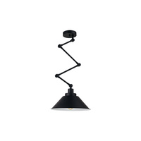 PANOGRAPH 9126 Nowodvorski Nástěnná lampa Černá E27 Nástěnná lampa Na paži Loft Ocel