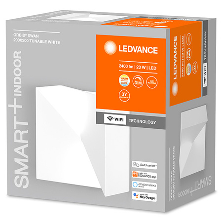 Nástěnné svítidlo SMART+ WIFI Chytré nástěnné svítidlo 23W ORBIS SWAN WHITE LEDVANCE