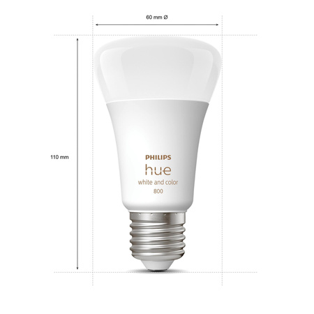 4PAK LED žárovka E27 A60 6,5W CCT RGB PHILIPS HUE White & COLOR Ambiance Bluetooth Zigbee