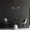 LED závěsné stropní svítidlo 20W 2600lm 4000K neutrální 120° zlaté LEA Sanico Goldlux