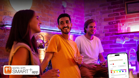 2x RGB LED herní stolní lampa + TW 28cm světelná lišta Smart App SMART+ WiFi Moodlights OSRAM