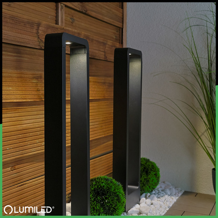 Venkovní zahradní lampa 10W, LED sloupek 60cm ERICA LUMILED