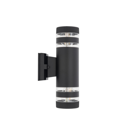 Zahradní lampa Zvýšená nástěnná lampa SIERRA II 4422 2xE27 IP54 Horní Spodní Černá Nowodvorski