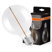 Dekorativní žárovka LED G95 Sphere E27 2,2W = 16W 150lm 2700K Warm 320° Filament Vintage 1906 Osram
