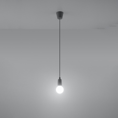 Stropní závěsné svítidlo LED SOLLUX DIEGO E27 Overhang Grey