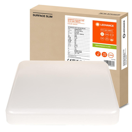 LED panelové stropní světlo 35W 3680lm 4000lm neutrální se soumrakovým senzorem pohybu povrchová montáž bílá 35x35cm povrch Ledvance