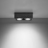 Svítidlo pro povrchovou montáž QUATRO 2 2xGU10 ES111 Spot Rectangular Grey SOLLUX