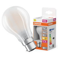 LED žárovka A60 B22d 7,5W = 75W 1055lm 2700K Warm 300° Dimmable Retrofit Filament CLASSIC Osram