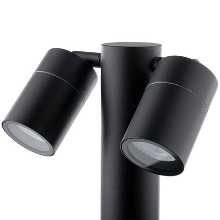 Venkovní zahradní lampa 2x GU10, sloupek stojací reflektor 45cm LUMILED