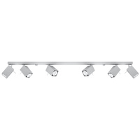 MERIDA stropní svítidlo 6xGU10 Reflektor Halogenové svítidlo Pohyblivé 118cm Šedá SOLLUX