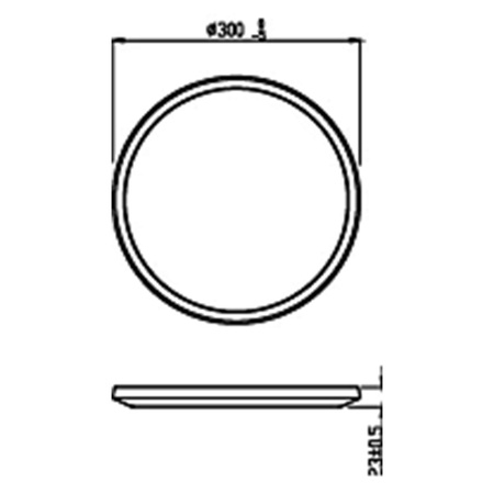 LED stropní svítidlo SUPERSLIM 15W 2700K 25cm stmívatelné bílé PHILIPS