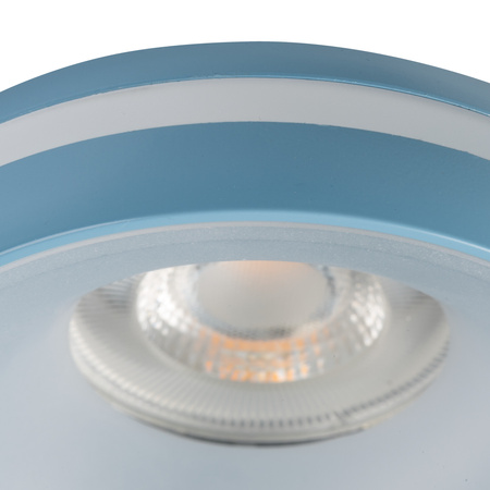 Stropní bodové svítidlo LED GU5.3 GU10 Round Blue Eliceo Kanlux pro zapuštěnou montáž do země