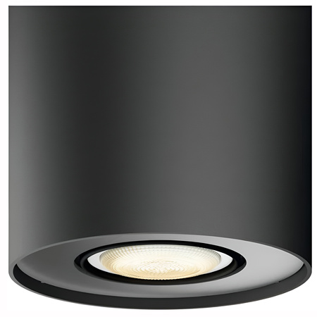 Stropní svítidlo LED Spot Pillar Black 4,2W CCT PHILIPS HUE Bluetooth Zigbee + stmívač