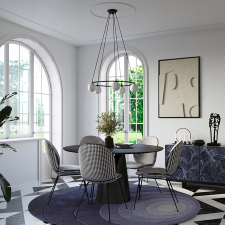 YOLI 3 Lustr Závěsné svítidlo 3xG9 Černá Moderní SOLLUX