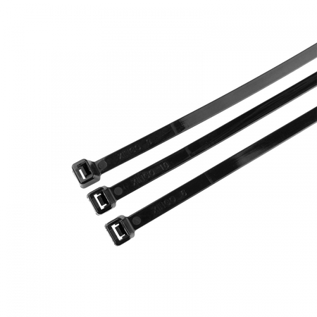 Kabelové stahovací pásky 7,6x750 mm černé UV TRACKS Zipové stahovací pásky OK-76750B .MORE 50 ks.