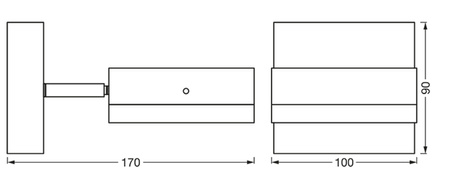 Nástěnné svítidlo ENDURA Classic Spot Square LEDVANCE