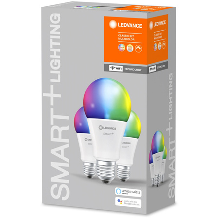 3x LED žárovka E27 A75 14W = 100W 1521lm CCT RGB SMART+ WiFi Stmívatelné LEDVANCE