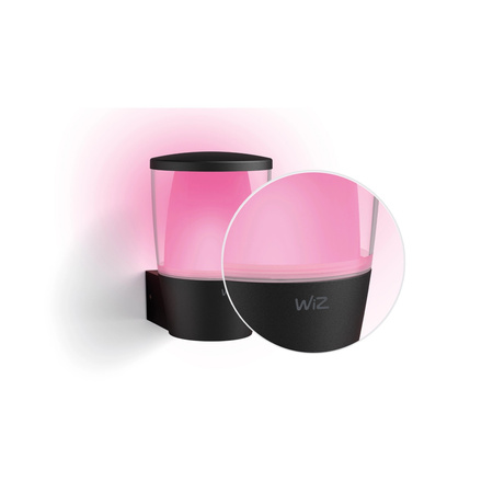 Venkovní nástěnná LED lampa 8,5W RGB SMART WiFi WiZ