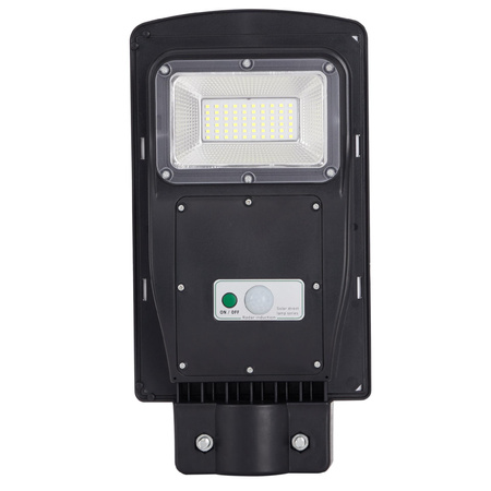 Reflektor LED 120-250lm 6000K IP65 3W Solar Black se senzorem pohybu a soumraku + dálkové ovládání STREET-3 GOLDLUX (Polux)